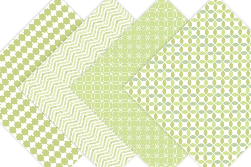 lime-green-digital-paper-patterns