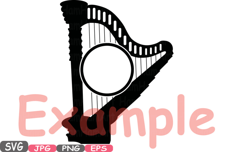 music-instruments-split-and-circle-frame-silhouette-svg-music-note-printable-clipart-panpipe-accordion-violin-trumpet-harp-graphic-design-613s