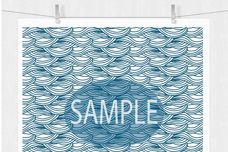 ocean-blue-waves-digital-paper