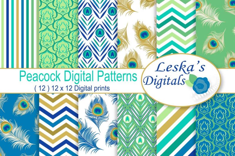 peacock-digital-paper-patterns