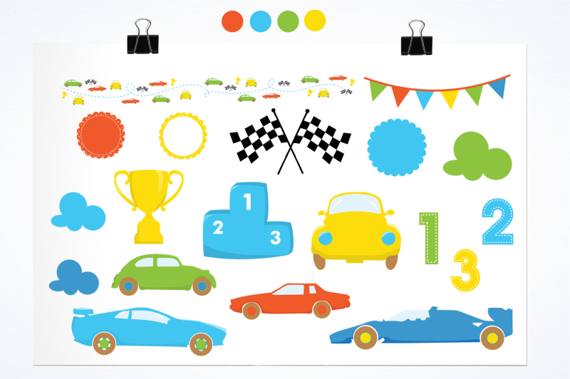 car-birthday-theme-graphics-and-illustrations