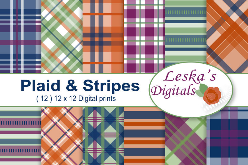 plaid-and-stripes-digital-paper