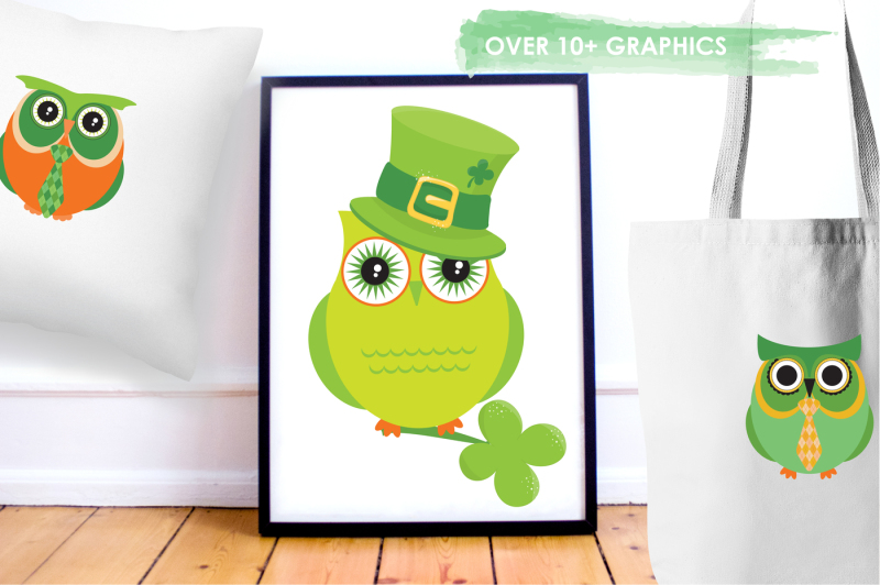 st-patrick-owls-graphics-and-illustrations