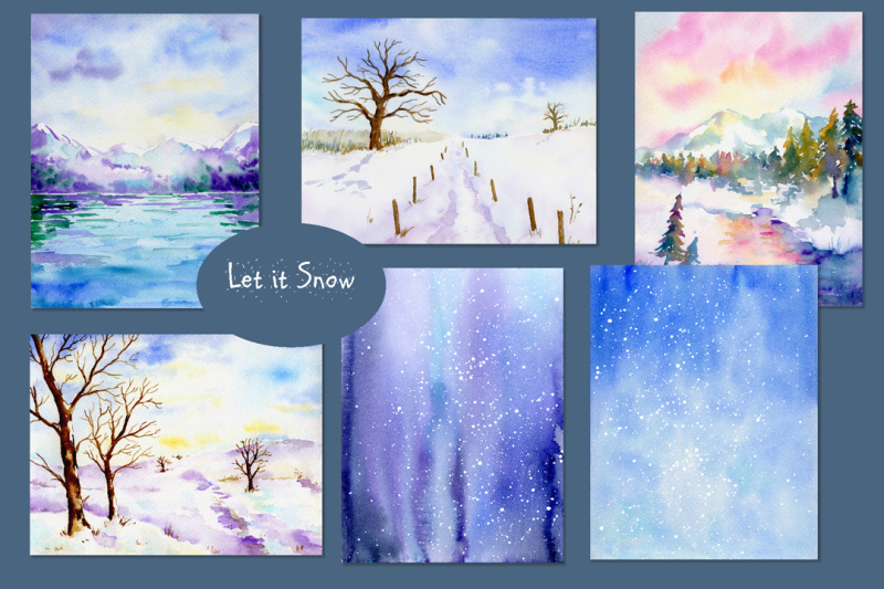 watercolor-background-let-it-snow