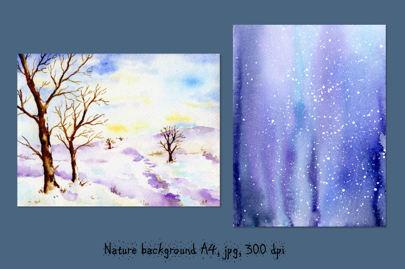 watercolor-background-let-it-snow