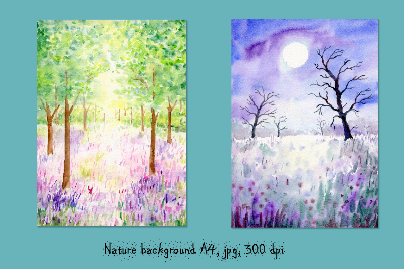 watercolor-nature-background-spring