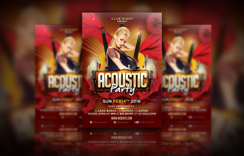 acoustic-party-flyer