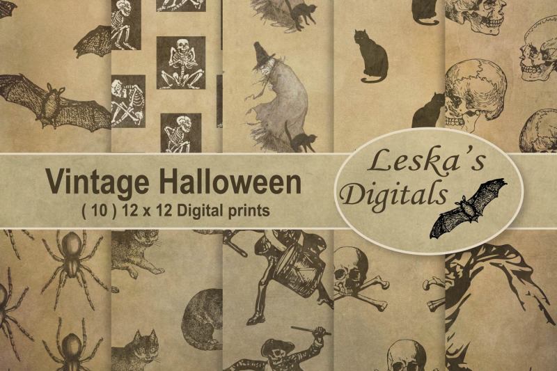 vintage-halloween-digital-paper