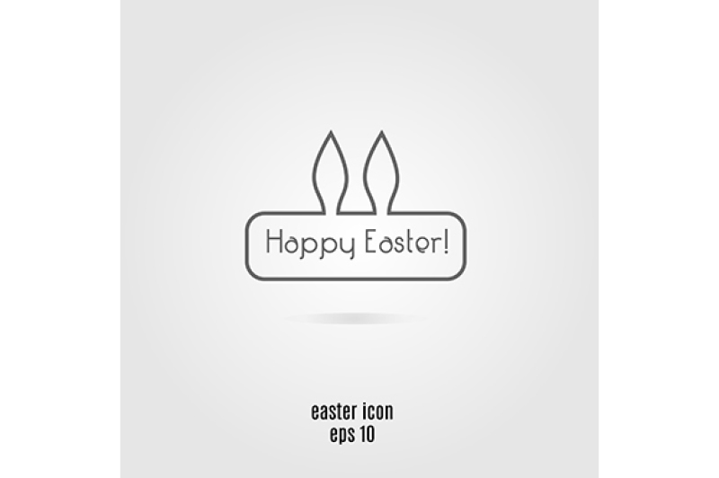 easter-icon-with-bunny-ears