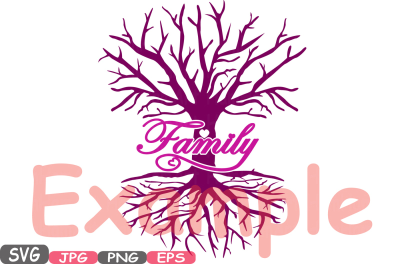 family-tree-love-svg-word-art-family-quote-clip-art-silhouette-vinyl-wall-decal-roots-word-art-family-png-jpg-eps-family-love-533s