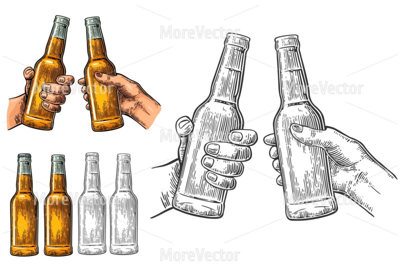 female-and-male-hands-holding-and-clinking-open-beer-bottles