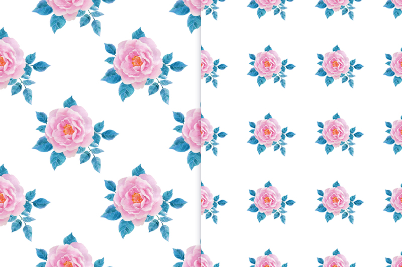 watercolor-seamless-patterns-with-roses