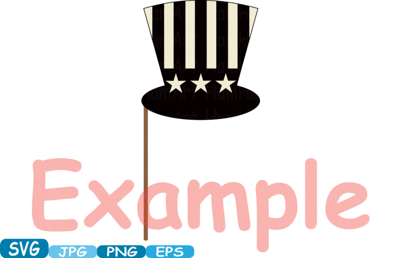 4th-of-july-party-photo-booth-prop-silhouette-cameo-cutting-files-svg-stickers-clipart-face-clip-art-digital-graphics-commercial-use-283s