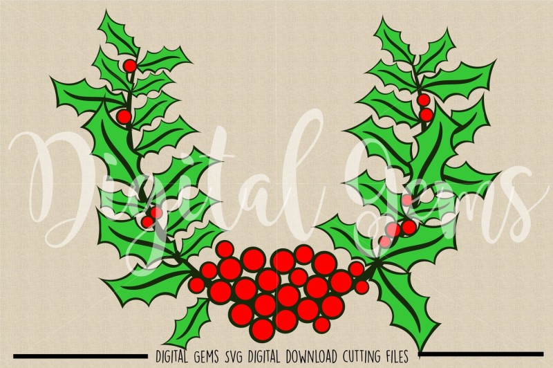 holly-svg-dxf-png-files