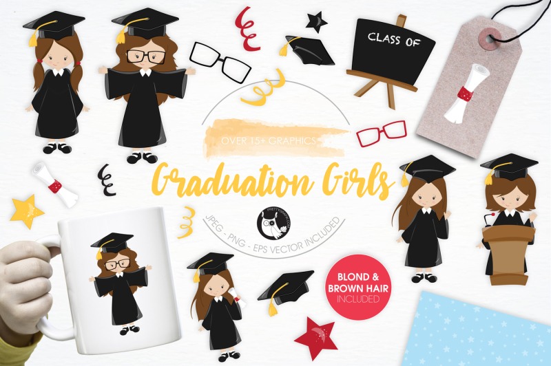 graduation-girls-graphics-and-illustrations
