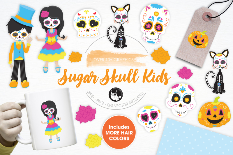 sugar-skull-kids-graphics-and-illustrations