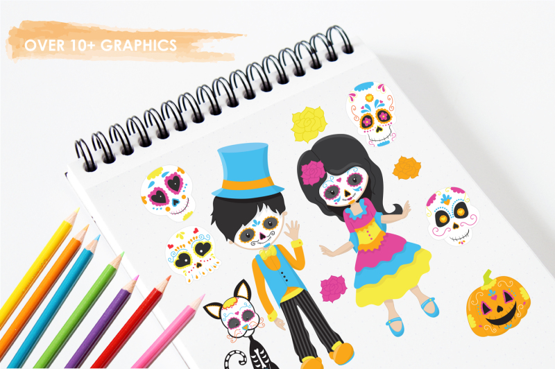 sugar-skull-kids-graphics-and-illustrations
