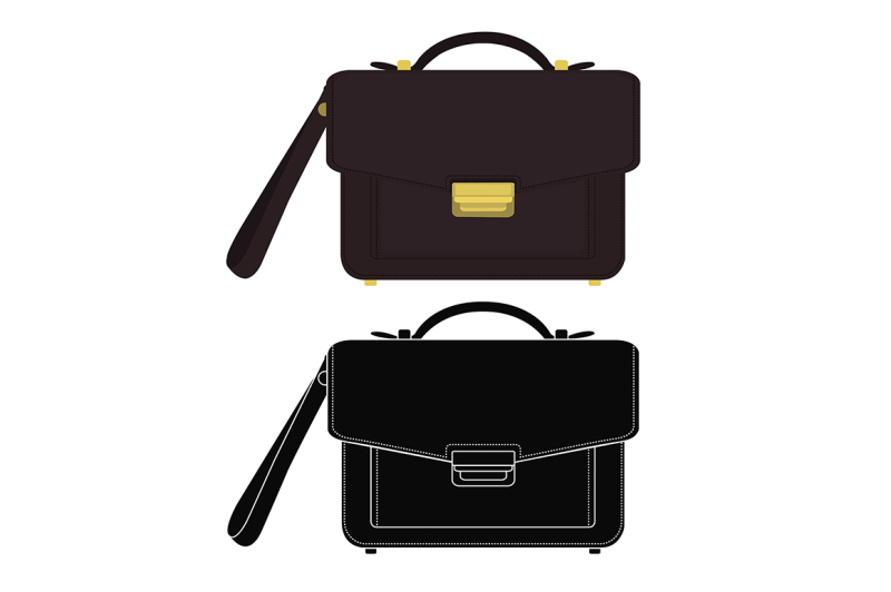 businessman-leather-hand-bag-color-silhouette