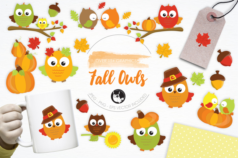 fall-owls-graphics-and-illustrations