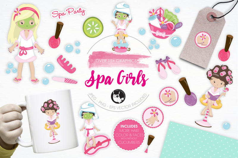 spa-girls-graphics-and-illustrations