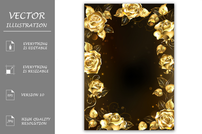 frame-with-gold-roses