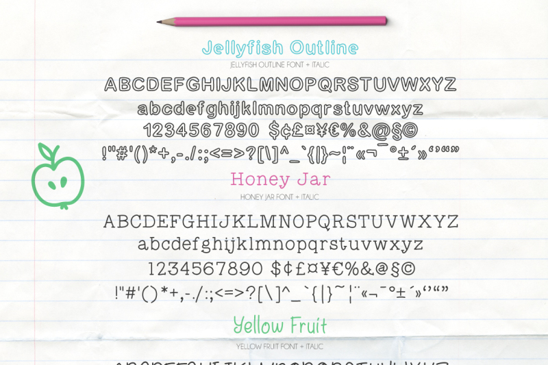 Fontytotty 25 Font Collection By Julia Dreams Thehungryjpeg Com