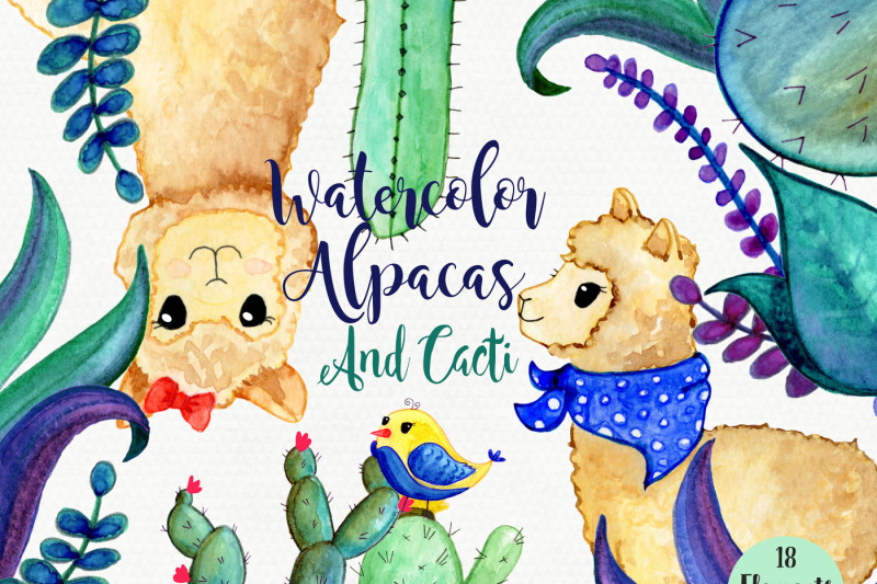 fun-and-cute-watercolor-graphics-bundle