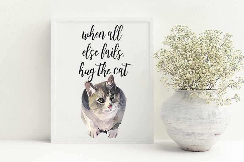 cats-watercolor-illustrations-clipart-png-collection