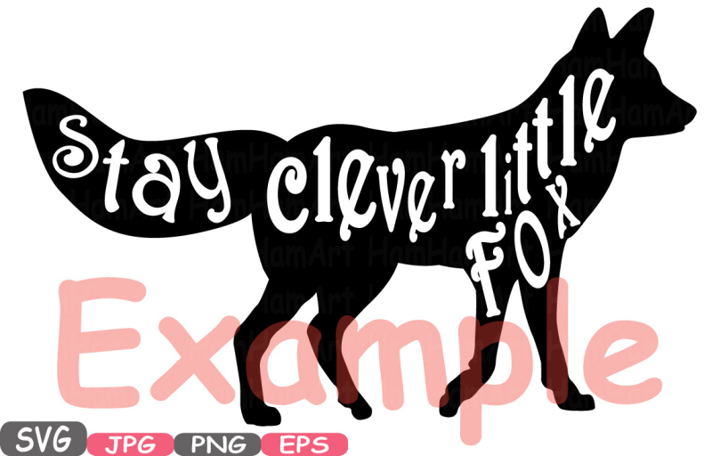 bear-and-fox-true-strength-stay-clever-little-fox-nursery-silhouette-cutting-files-svg-word-art-clipart-cutting-machines-cameo-cricut-501s