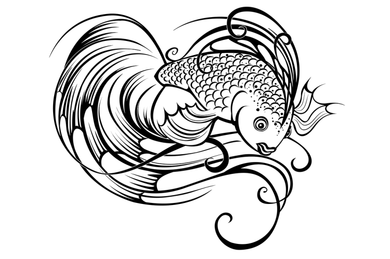 stylized-beautiful-fish-tattoo
