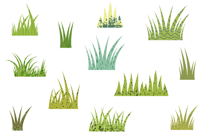 Green textured grass clipart, Easter grass clip art ...