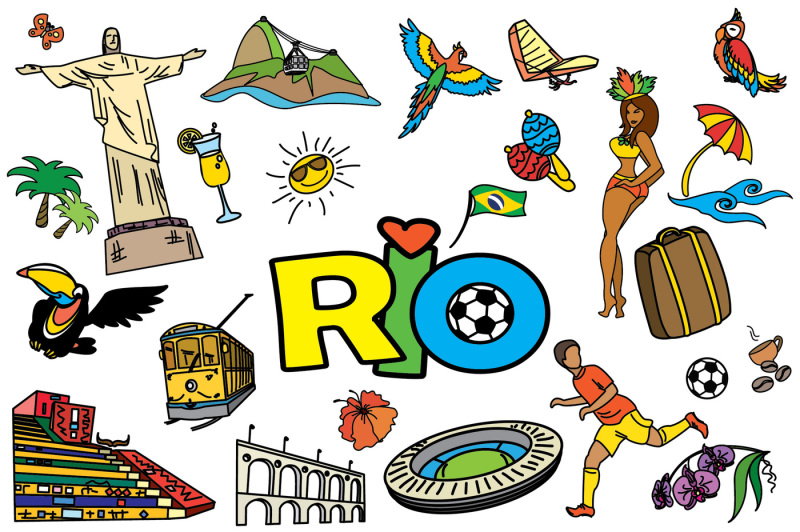 cartoon-set-brazil-and-rio