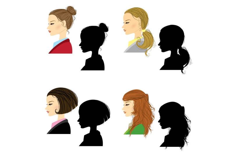 set-of-8-women-in-profile