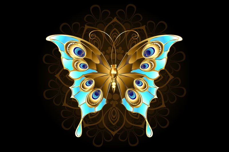 golden-butterfly-with-turquoise