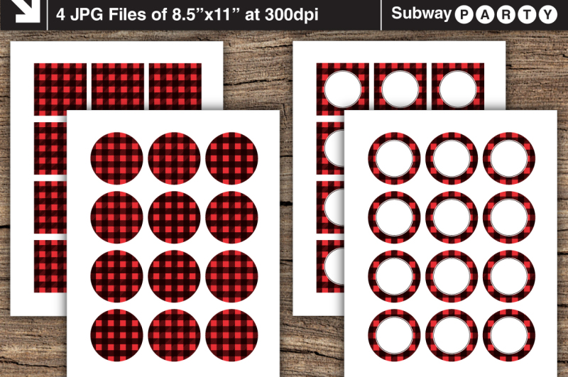 lumberjack-party-printable-circles-and-squares-cupcake-toppers