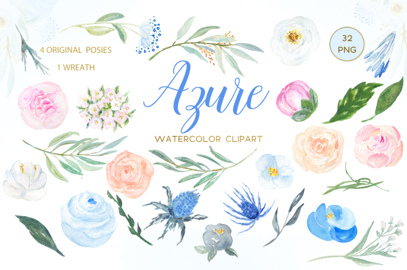 azure-blue-blush-pink-peach-and-rose-watercolor-clipart