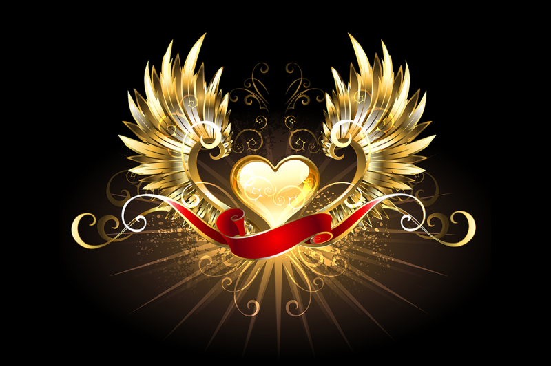 golden-heart-with-golden-wings-gold-heart