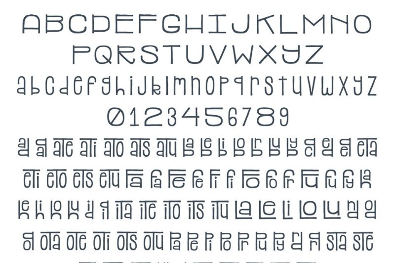 stacked-font