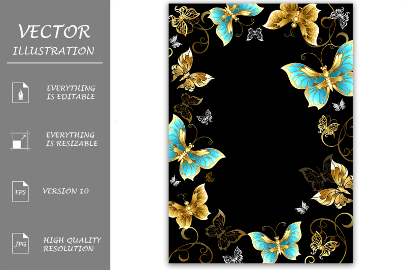 frame-with-gold-butterflies