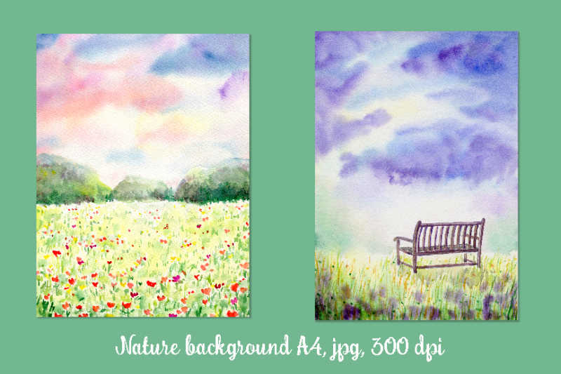 watercolor-nature-background-wild