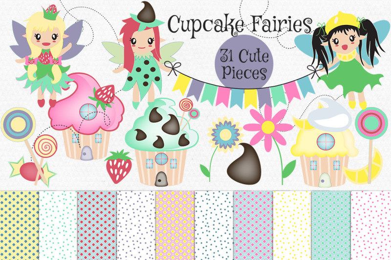 cute-cupcake-house-fairy-clipart-graphic-bundle