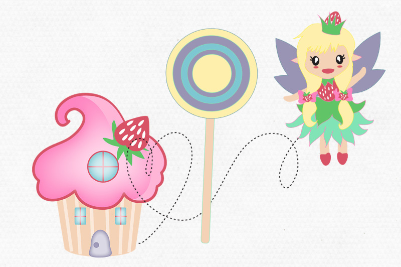 cute-cupcake-house-fairy-clipart-graphic-bundle