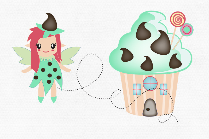 cute-cupcake-house-fairy-clipart-graphic-bundle