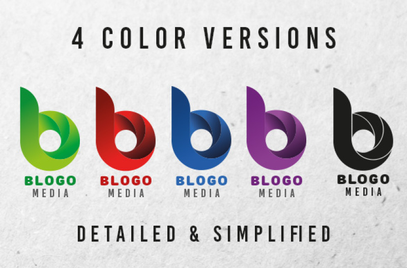 blogo-logo-design-template-4-colors