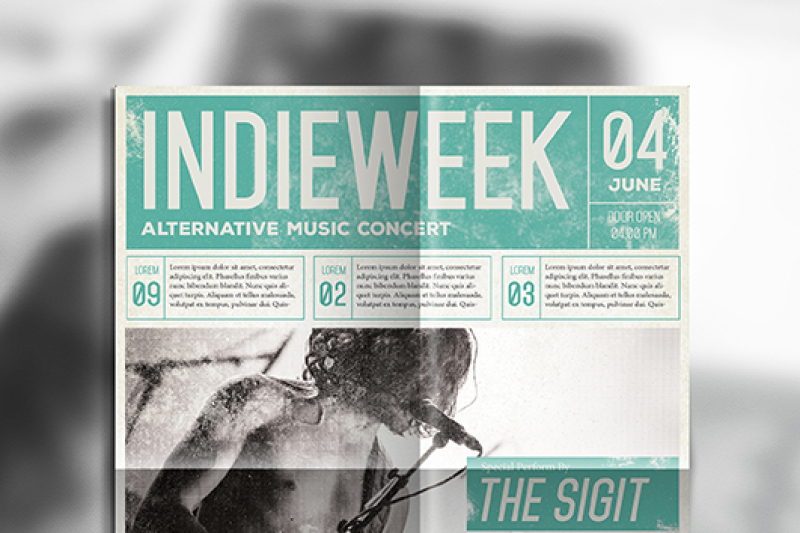 indie-rock-newspaper-flyer