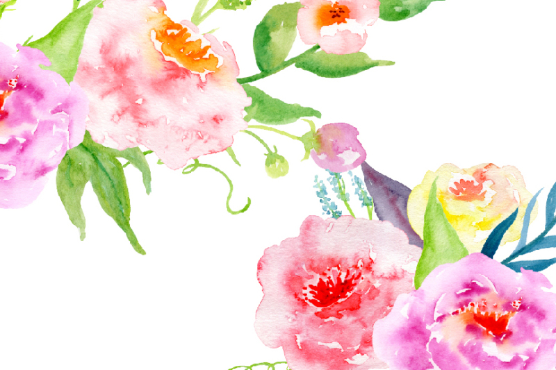 watercolor-peony-flower-arrangements