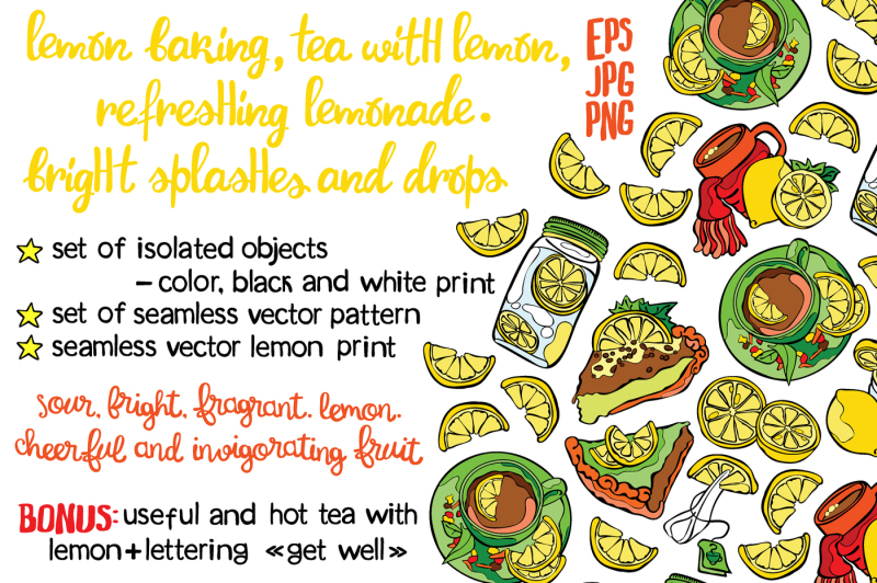 lemon-lemon-baking-tea-with-lemon-refreshing-lemonade