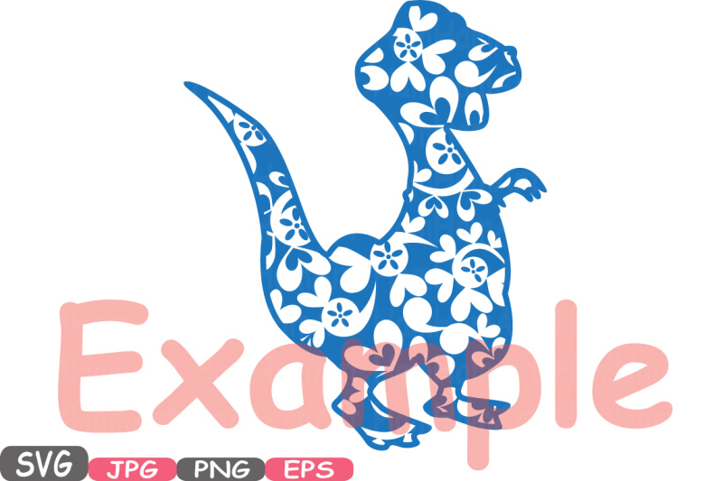 dinosaur-dinos-floral-pack-mascot-flower-monogram-cutting-files-svg-silhouette-school-clipart-illustration-eps-png-zoo-vector-461s