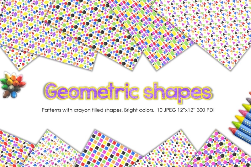 digital-papers-set-crayon-filled-geometric-shapes-patterns