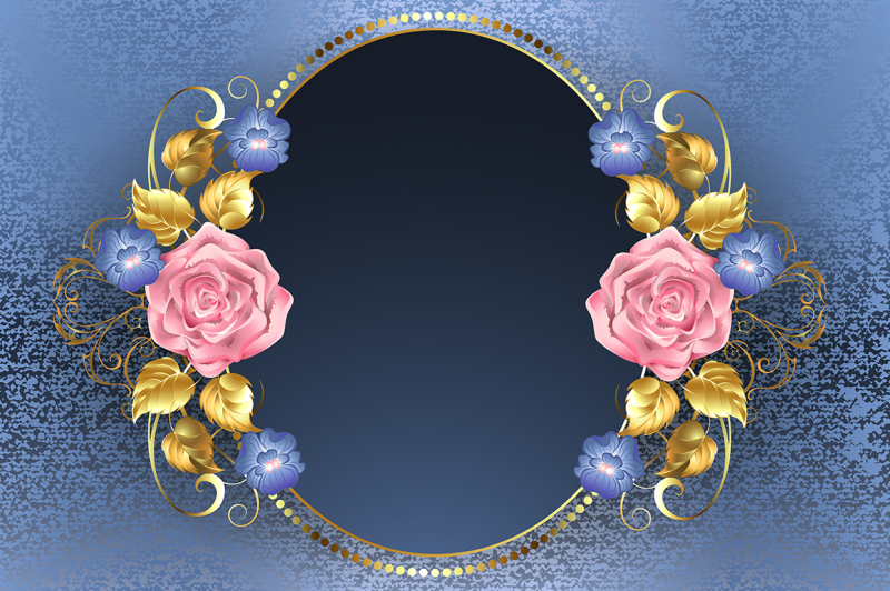 oval-banner-with-pink-roses